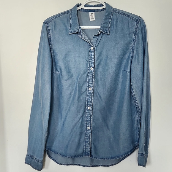 Denim Button Up Shirt - H&M - Picture 1 of 2